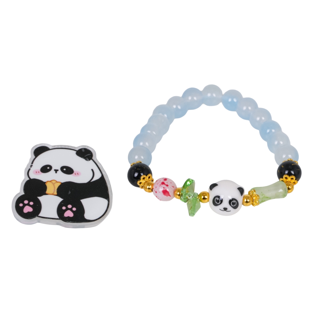 Apyrankė Panda, mėlyna-Drabužiai ir aksesuarai, Žaislai, Aksesuarai, Kosmetika, aksesuarai, Kiti aksesuarai-e-vaikas