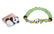 Apyrankė Panda, žalia-Drabužiai ir aksesuarai, Žaislai, Aksesuarai, Kosmetika, aksesuarai, Kiti aksesuarai-e-vaikas