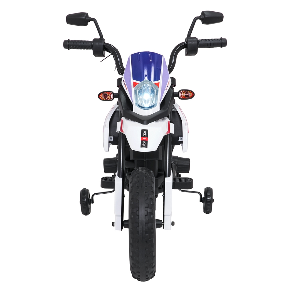 Elektrinis motociklas Aprilia RX, White-Elektromobiliai vaikams, Motociklai-e-vaikas