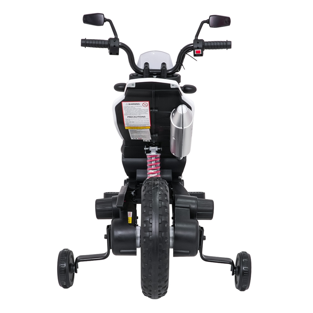 Elektrinis motociklas Aprilia RX, White-Elektromobiliai vaikams, Motociklai-e-vaikas