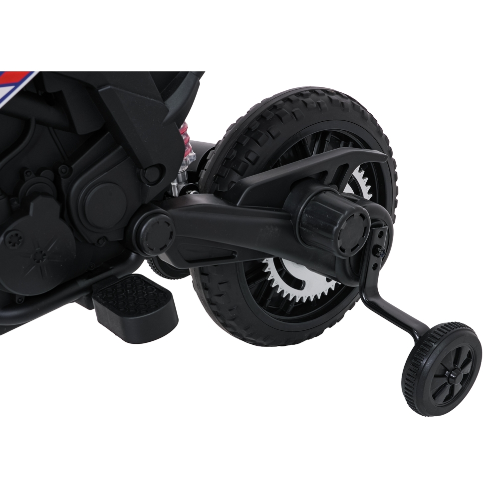 Elektrinis motociklas Aprilia RX, White-Elektromobiliai vaikams, Motociklai-e-vaikas