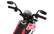 Elektrinis motociklas Aprilia RX, White-Elektromobiliai vaikams, Motociklai-e-vaikas