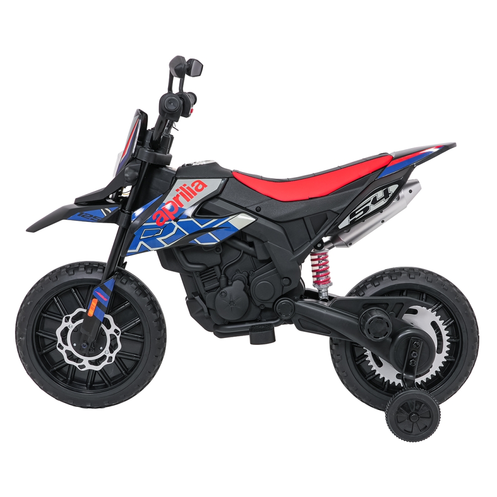 Elektrinis motociklas Aprilia RX, Blue-Elektromobiliai vaikams, Motociklai-e-vaikas