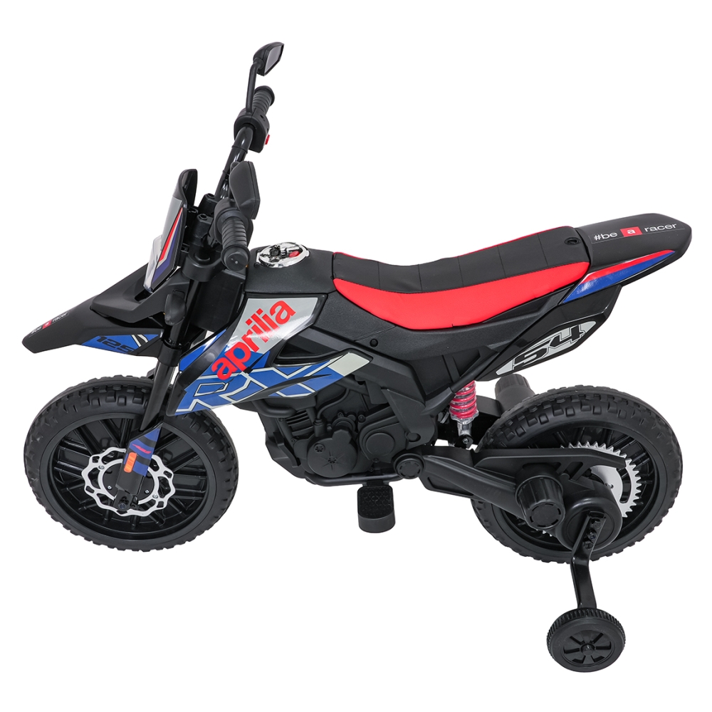 Elektrinis motociklas Aprilia RX, Blue-Elektromobiliai vaikams, Motociklai-e-vaikas