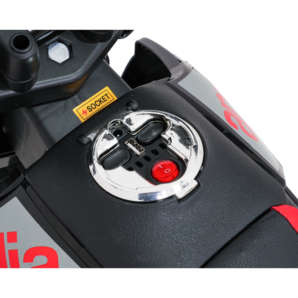 Elektrinis motociklas Aprilia RX, Blue-Elektromobiliai vaikams, Motociklai-e-vaikas