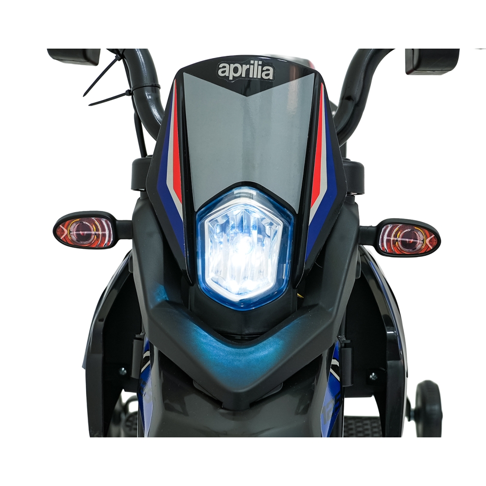 Elektrinis motociklas Aprilia RX, Blue-Elektromobiliai vaikams, Motociklai-e-vaikas