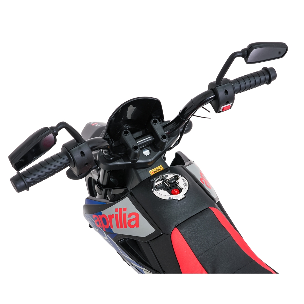 Elektrinis motociklas Aprilia RX, Blue-Elektromobiliai vaikams, Motociklai-e-vaikas