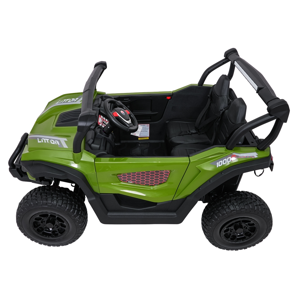 Elektrinis Buggy Gravity 4x4, Green-Elektromobiliai vaikams, Keturračiai ir bagiai-e-vaikas