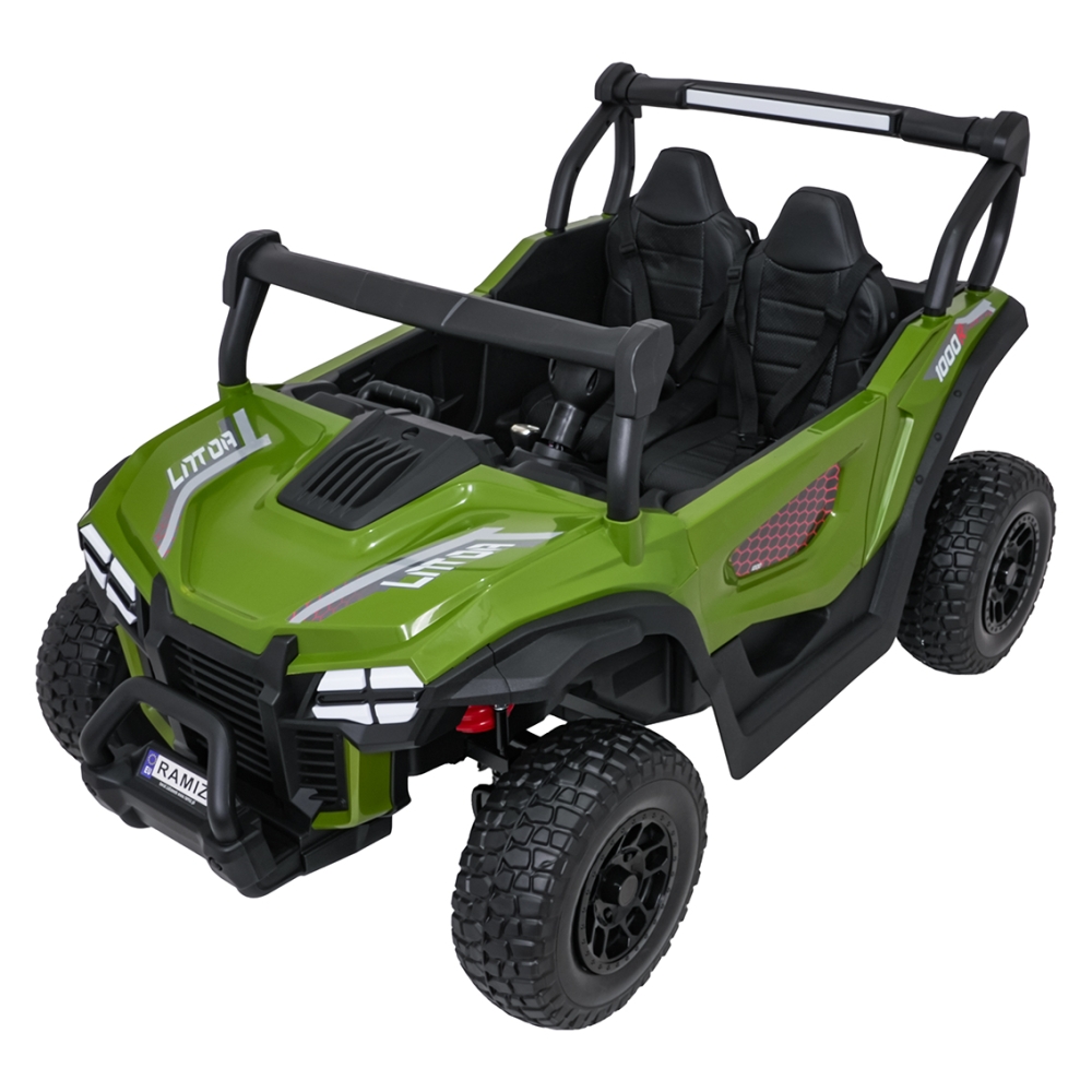 Elektrinis Buggy Gravity 4x4, Green-Elektromobiliai vaikams, Keturračiai ir bagiai-e-vaikas