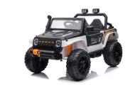 Elektromobilis Jeep Monster, White-Elektromobiliai vaikams, Visureigiai-e-vaikas