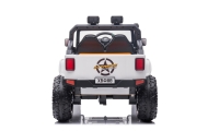 Elektromobilis Jeep Monster, White-Elektromobiliai vaikams, Visureigiai-e-vaikas