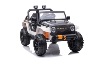 Elektromobilis Jeep Monster, White-Elektromobiliai vaikams, Visureigiai-e-vaikas