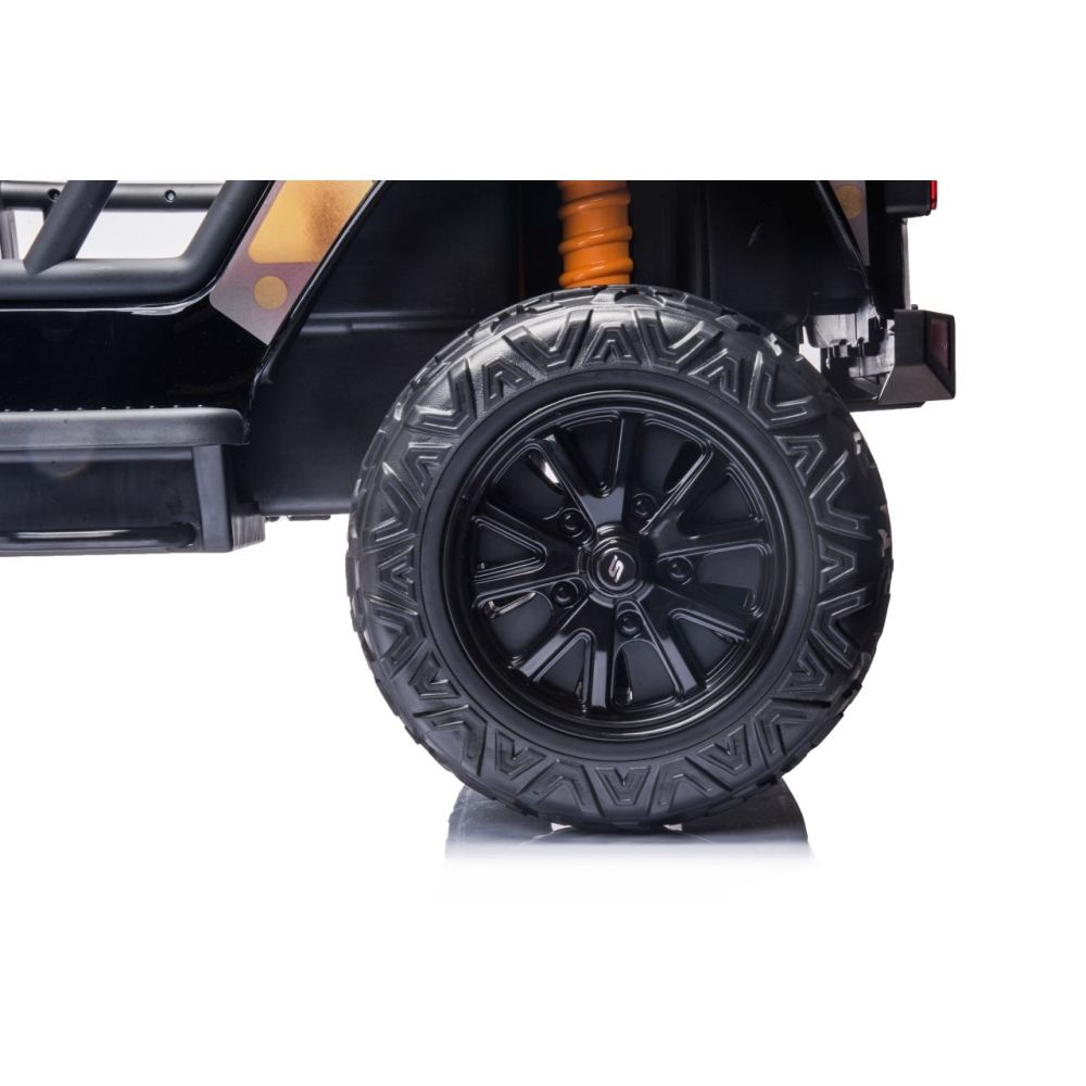Elektromobilis Jeep Monster, Black-Elektromobiliai vaikams, Visureigiai-e-vaikas