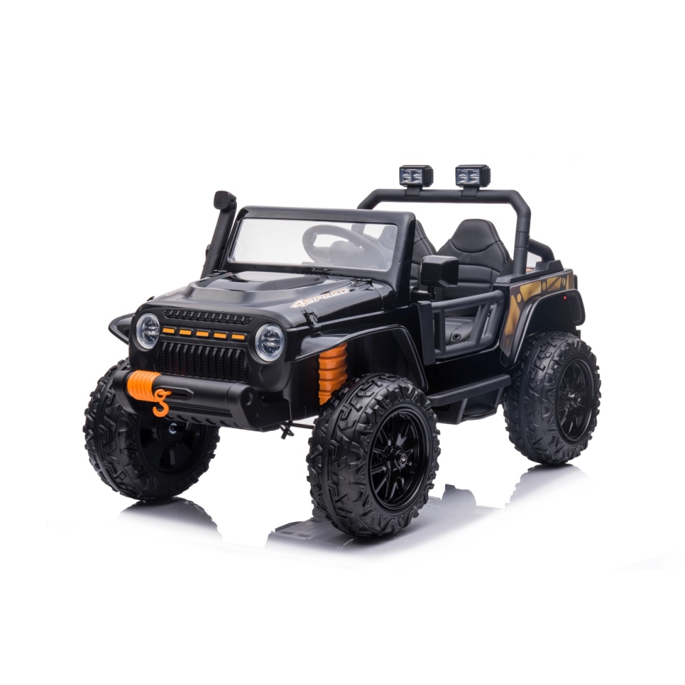 Elektromobilis Jeep Monster, Black-Elektromobiliai vaikams, Visureigiai-e-vaikas