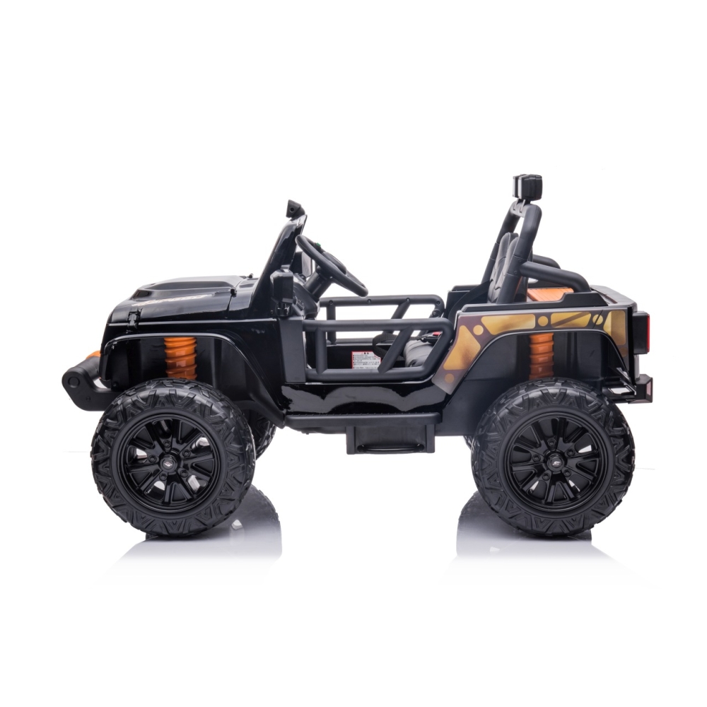 Elektromobilis Jeep Monster, Black-Elektromobiliai vaikams, Visureigiai-e-vaikas