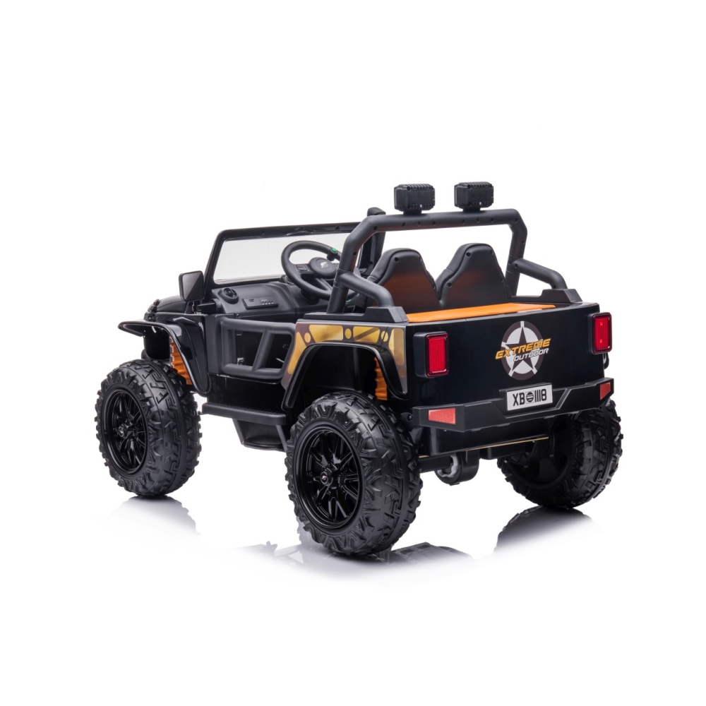 Elektromobilis Jeep Monster, Black-Elektromobiliai vaikams, Visureigiai-e-vaikas