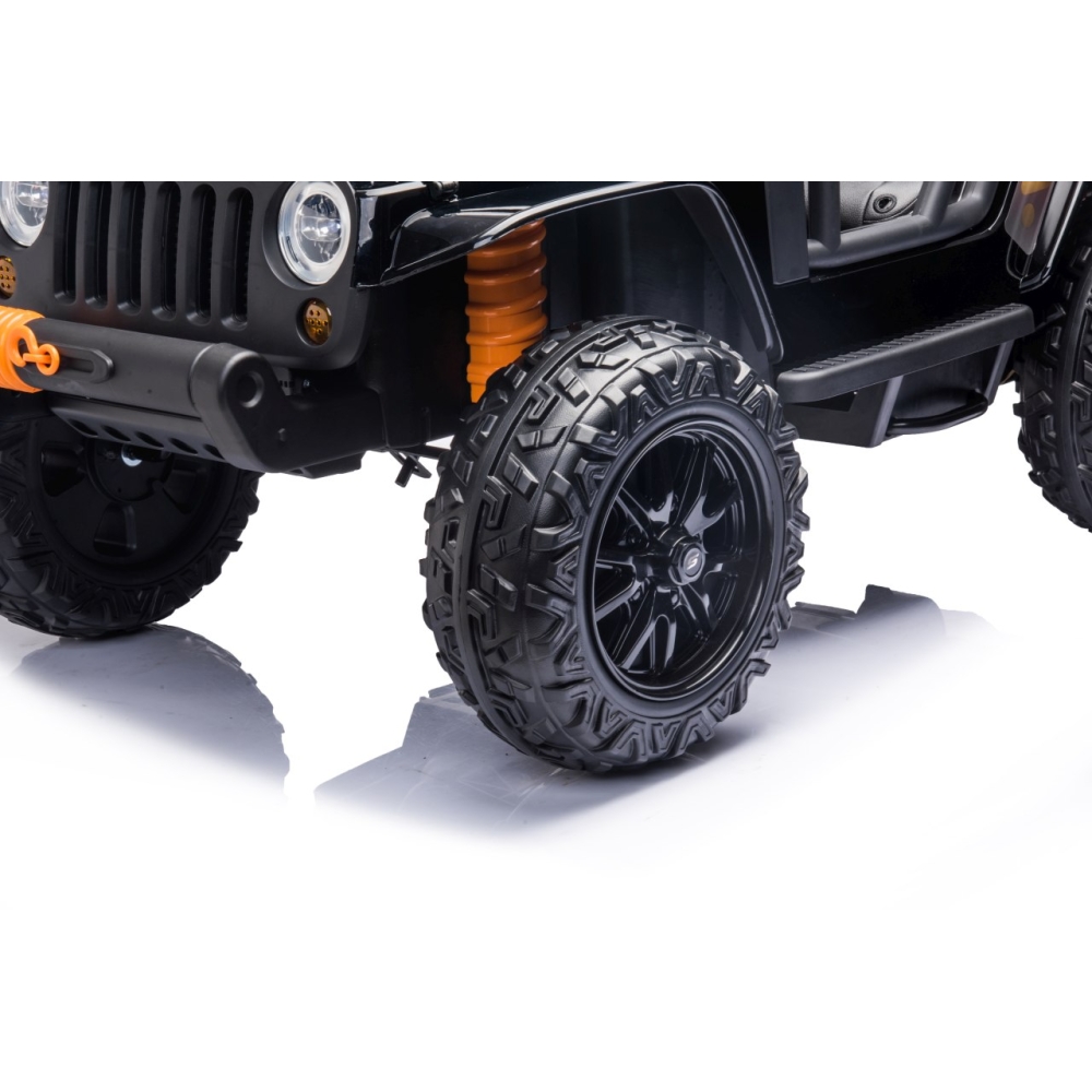 Elektromobilis Jeep Monster, Black-Elektromobiliai vaikams, Visureigiai-e-vaikas