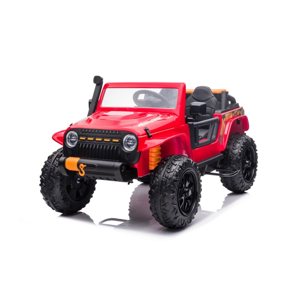 Elektromobilis Jeep Monster, Red-Elektromobiliai vaikams, Visureigiai-e-vaikas