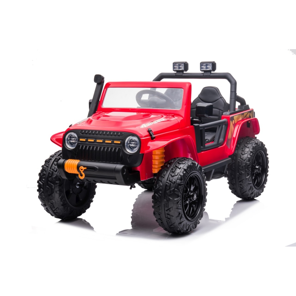 Elektromobilis Jeep Monster, Red-Elektromobiliai vaikams, Visureigiai-e-vaikas