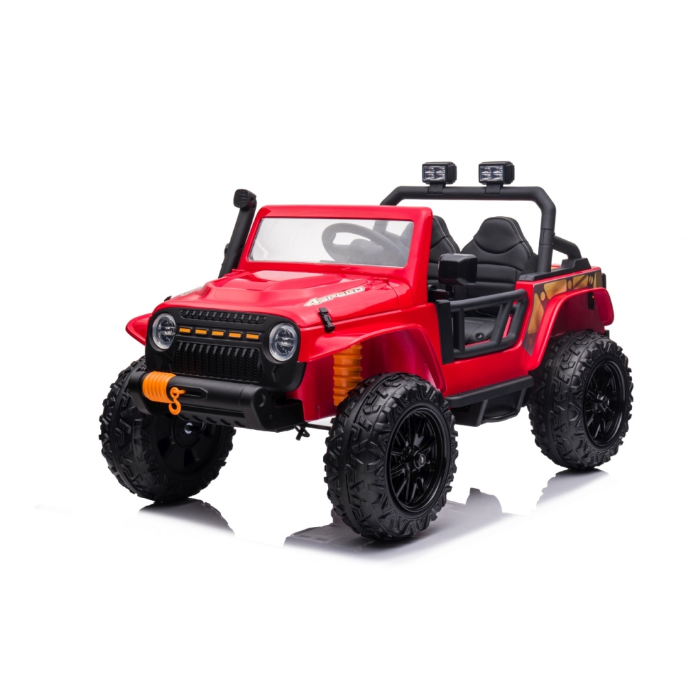 Elektromobilis Jeep Monster, Red-Elektromobiliai vaikams, Visureigiai-e-vaikas