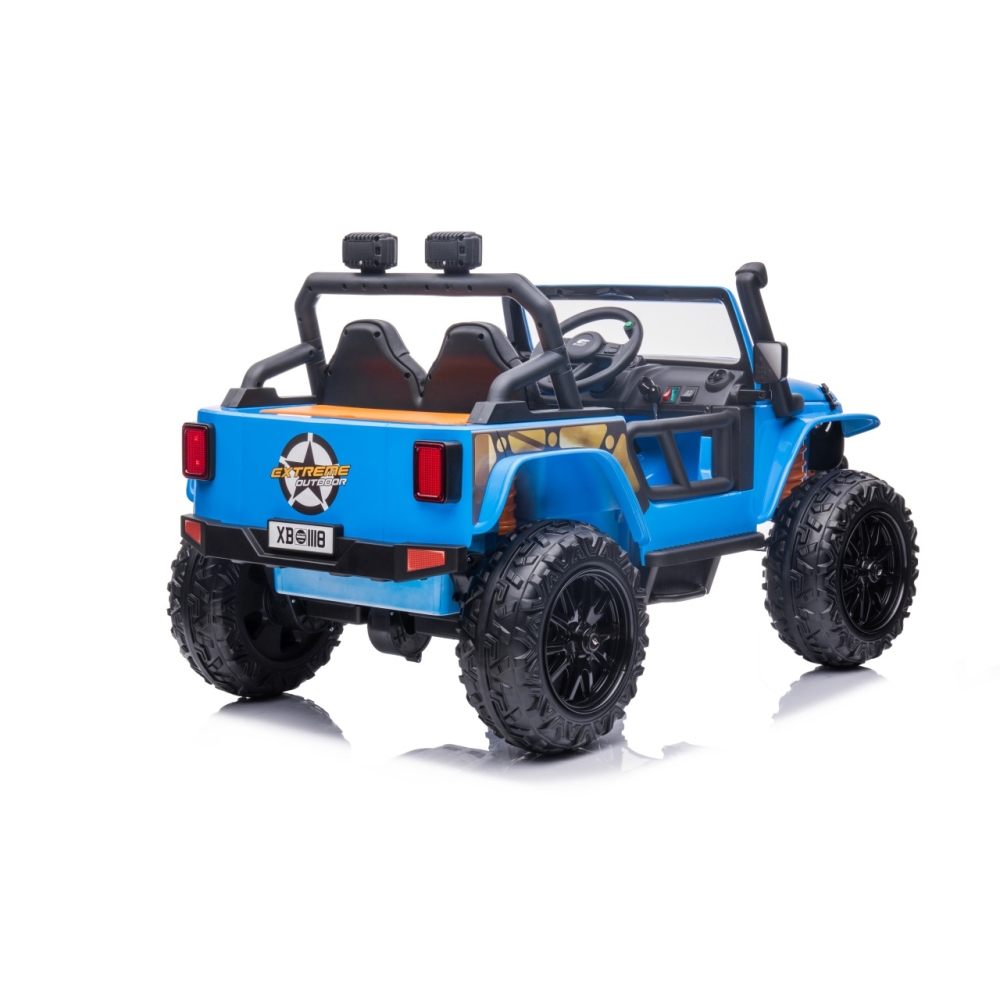 Elektromobilis Jeep Monster, Blue-Elektromobiliai vaikams, Visureigiai-e-vaikas