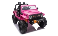 Elektromobilis Jeep Monster, Pink-Elektromobiliai vaikams, Visureigiai-e-vaikas