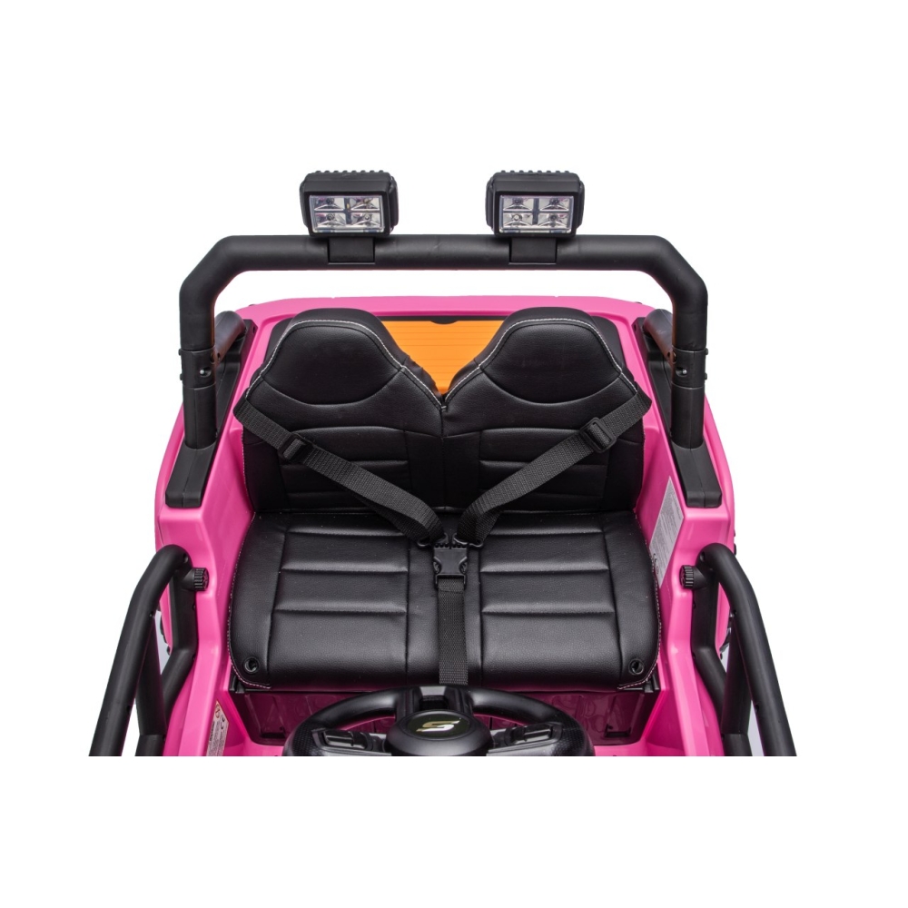 Elektromobilis Jeep Monster, Pink-Elektromobiliai vaikams, Visureigiai-e-vaikas