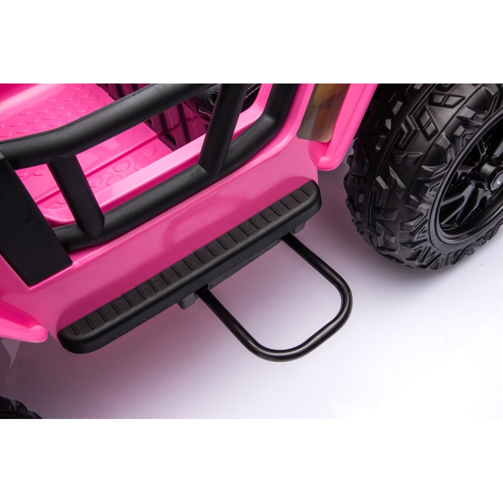 Elektromobilis Jeep Monster, Pink-Elektromobiliai vaikams, Visureigiai-e-vaikas