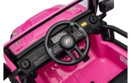 Elektromobilis Jeep Monster, Pink-Elektromobiliai vaikams, Visureigiai-e-vaikas