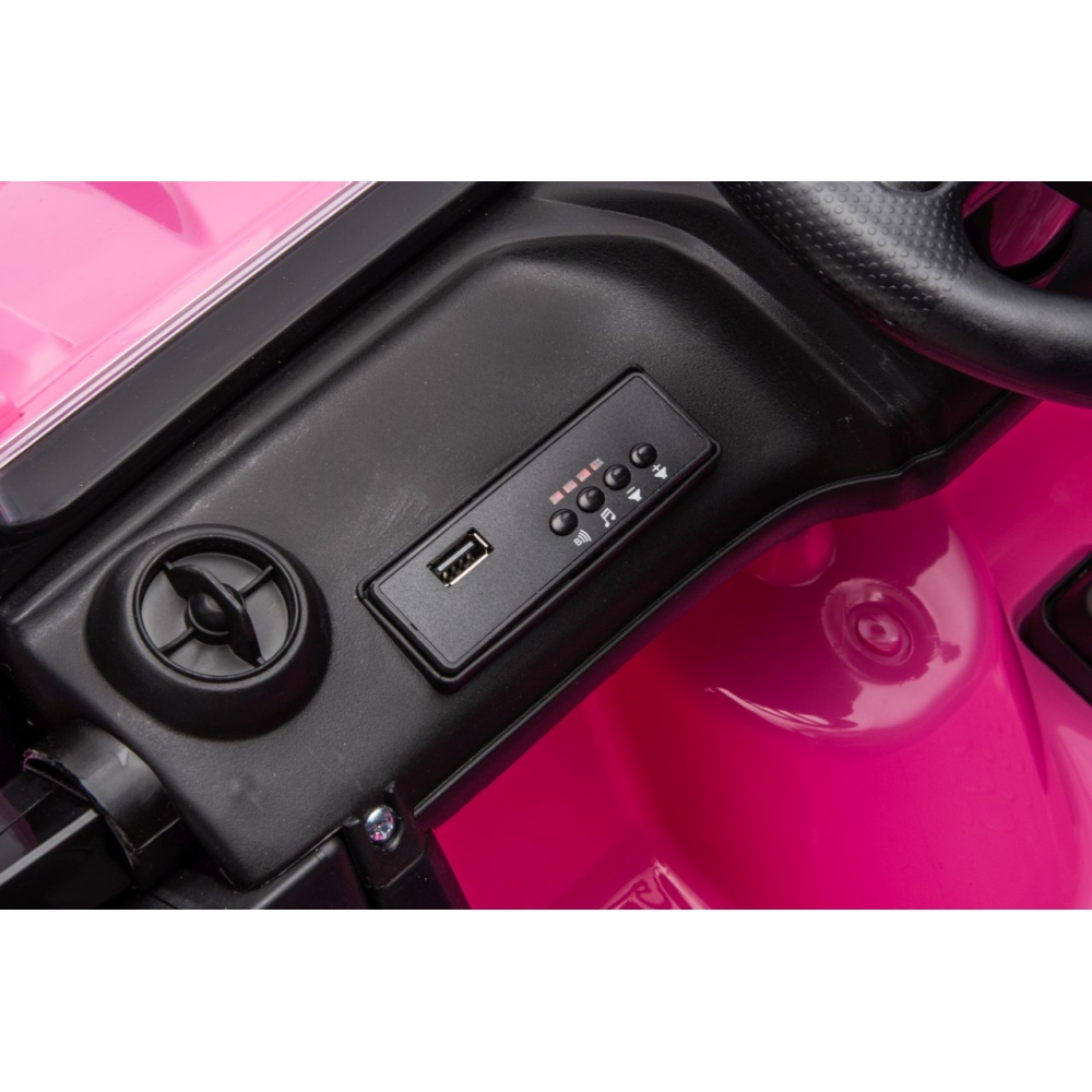 Elektromobilis Jeep Monster, Pink-Elektromobiliai vaikams, Visureigiai-e-vaikas