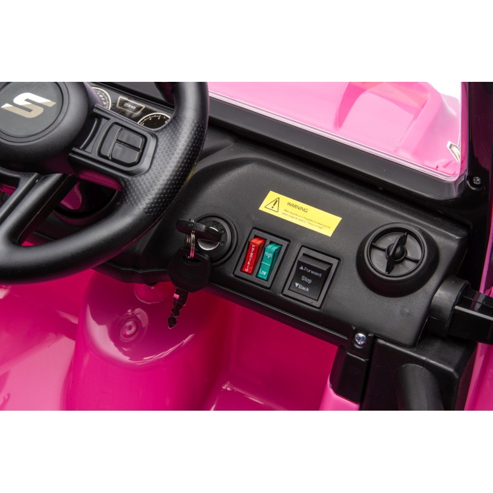 Elektromobilis Jeep Monster, Pink-Elektromobiliai vaikams, Visureigiai-e-vaikas