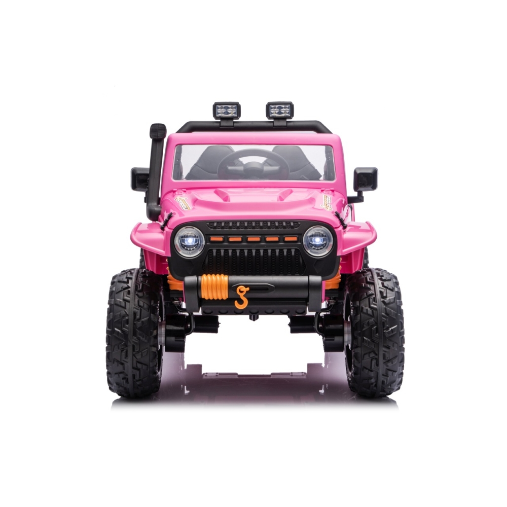 Elektromobilis Jeep Monster, Pink-Elektromobiliai vaikams, Visureigiai-e-vaikas
