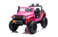 Elektromobilis Jeep Monster, Pink-Elektromobiliai vaikams, Visureigiai-e-vaikas
