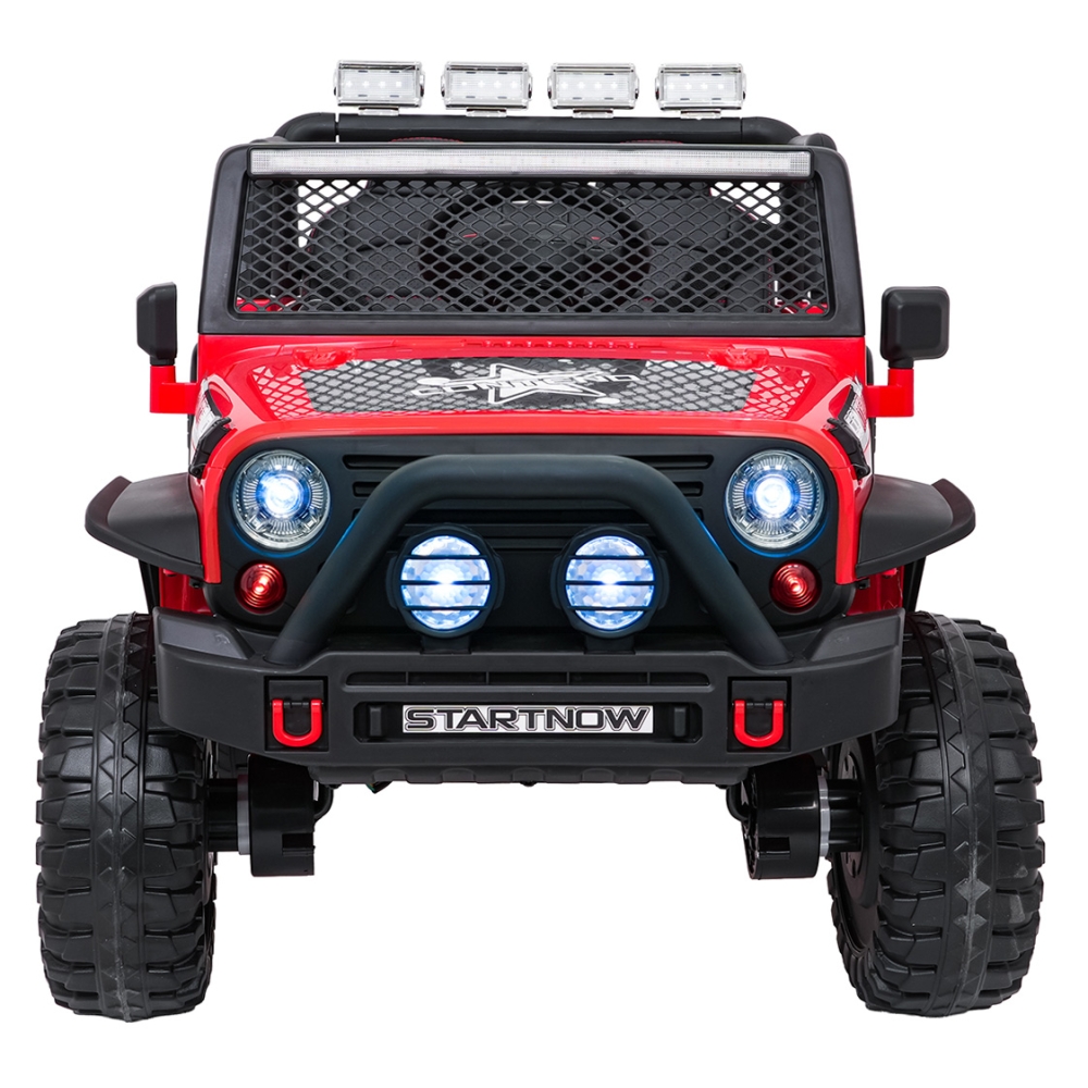 Elektromobilis Jeep BEAST 4x4, Red-Elektromobiliai vaikams, Visureigiai-e-vaikas