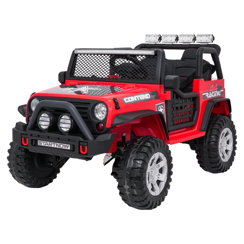 Elektromobilis Jeep BEAST 4x4, Red-Elektromobiliai vaikams, Visureigiai-e-vaikas