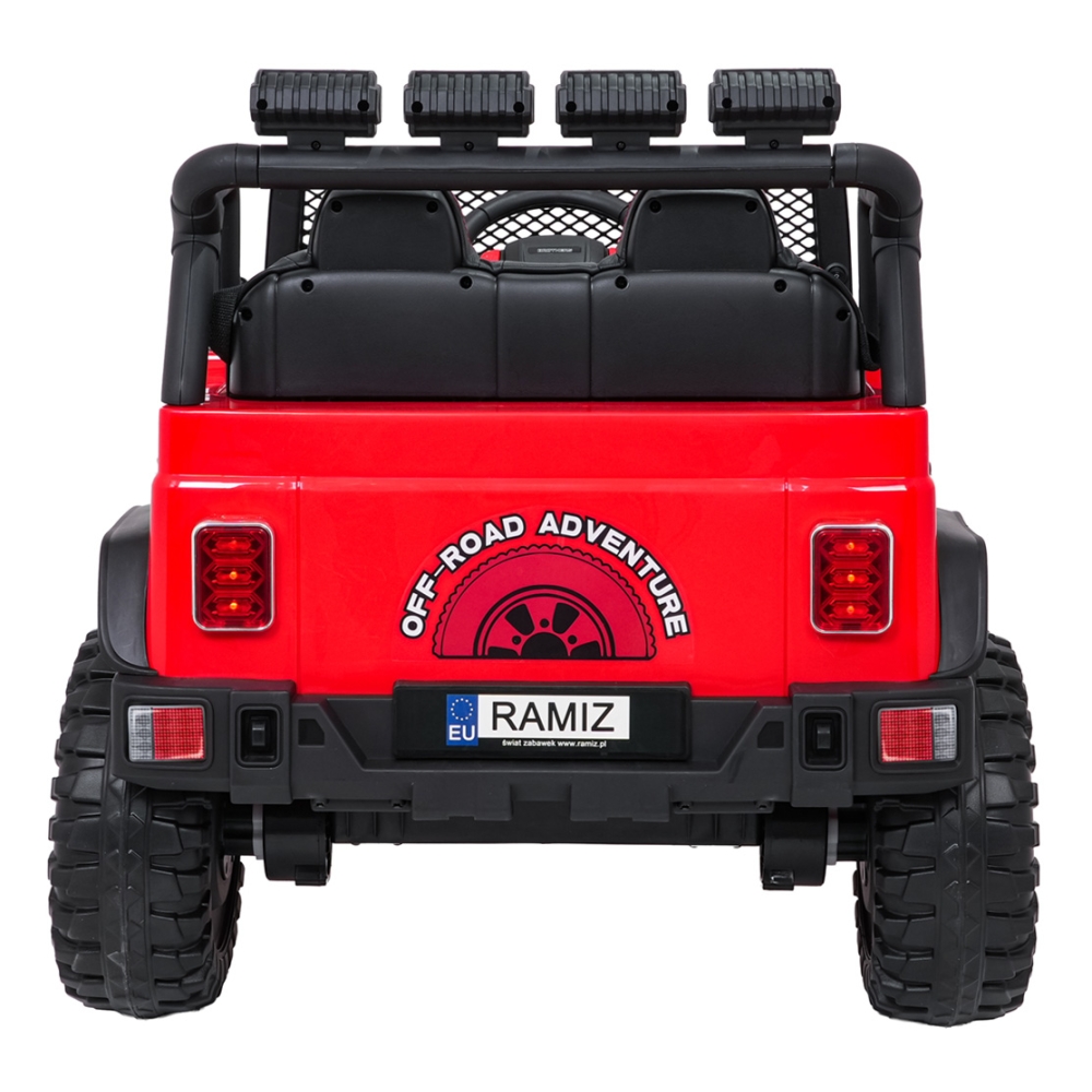 Elektromobilis Jeep BEAST 4x4, Red-Elektromobiliai vaikams, Visureigiai-e-vaikas