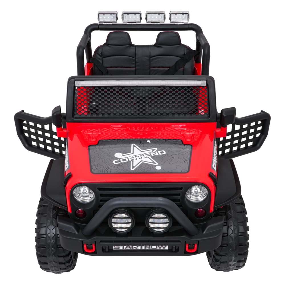 Elektromobilis Jeep BEAST 4x4, Red-Elektromobiliai vaikams, Visureigiai-e-vaikas