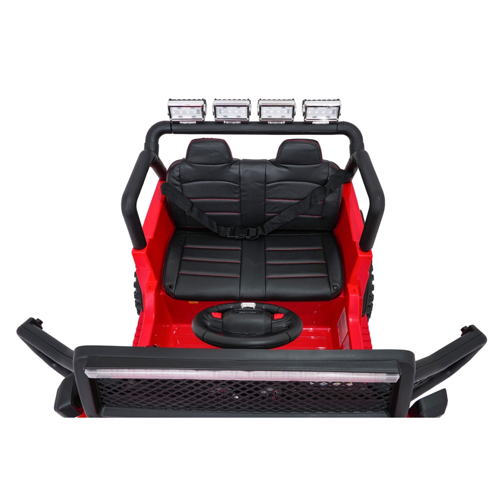 Elektromobilis Jeep BEAST 4x4, Red-Elektromobiliai vaikams, Visureigiai-e-vaikas