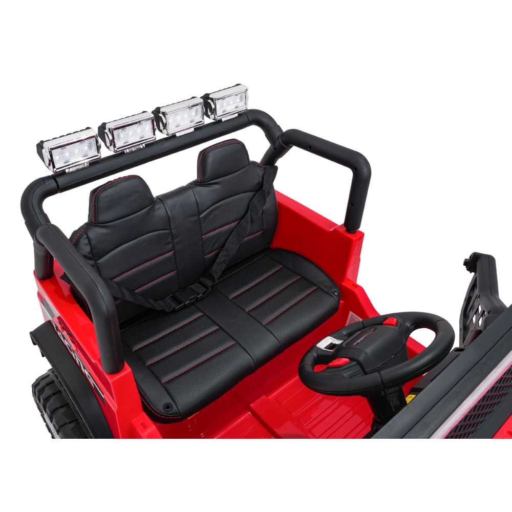 Elektromobilis Jeep BEAST 4x4, Red-Elektromobiliai vaikams, Visureigiai-e-vaikas