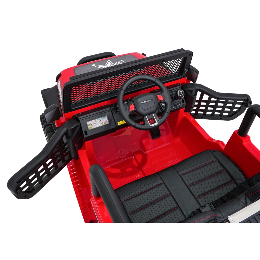 Elektromobilis Jeep BEAST 4x4, Red-Elektromobiliai vaikams, Visureigiai-e-vaikas