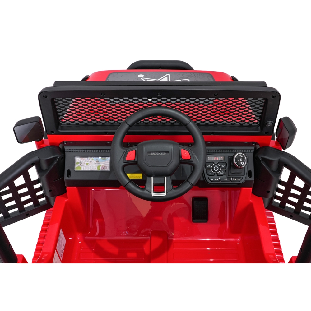 Elektromobilis Jeep BEAST 4x4, Red-Elektromobiliai vaikams, Visureigiai-e-vaikas