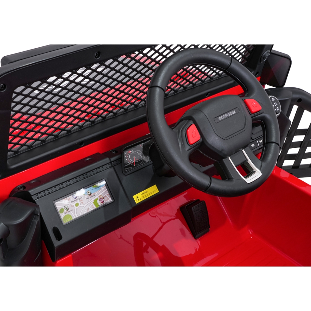 Elektromobilis Jeep BEAST 4x4, Red-Elektromobiliai vaikams, Visureigiai-e-vaikas