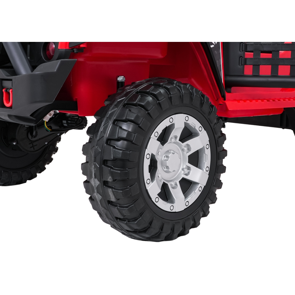 Elektromobilis Jeep BEAST 4x4, Red-Elektromobiliai vaikams, Visureigiai-e-vaikas