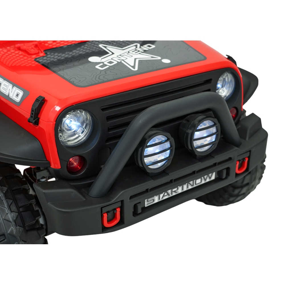 Elektromobilis Jeep BEAST 4x4, Red-Elektromobiliai vaikams, Visureigiai-e-vaikas