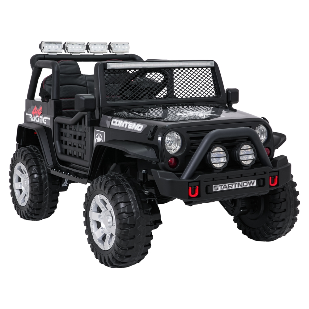 Elektromobilis Jeep BEAST 4x4, Black-Elektromobiliai vaikams, Visureigiai-e-vaikas