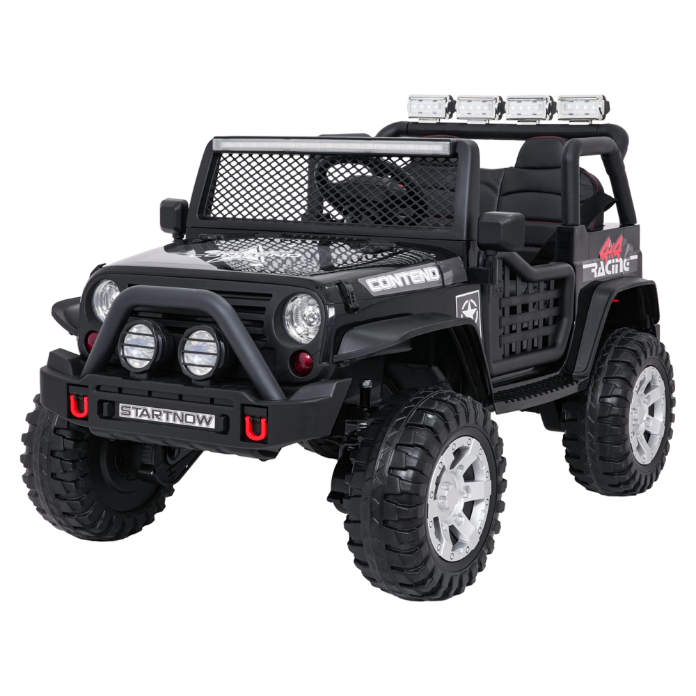 Elektromobilis Jeep BEAST 4x4, Black-Elektromobiliai vaikams, Visureigiai-e-vaikas