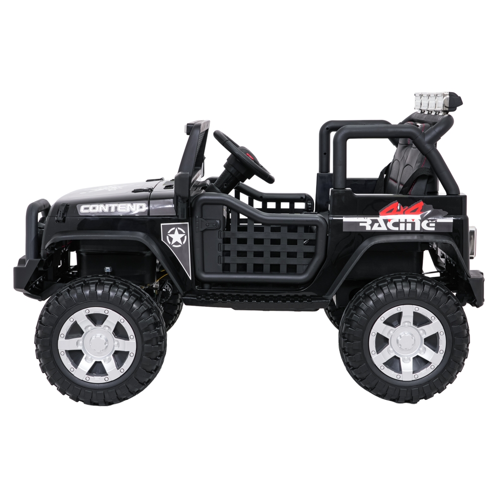 Elektromobilis Jeep BEAST 4x4, Black-Elektromobiliai vaikams, Visureigiai-e-vaikas