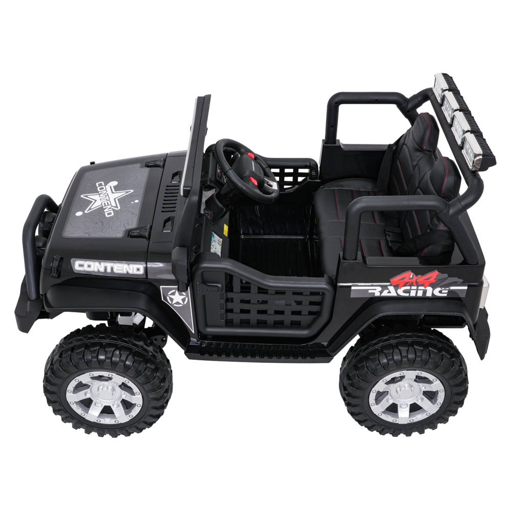 Elektromobilis Jeep BEAST 4x4, Black-Elektromobiliai vaikams, Visureigiai-e-vaikas