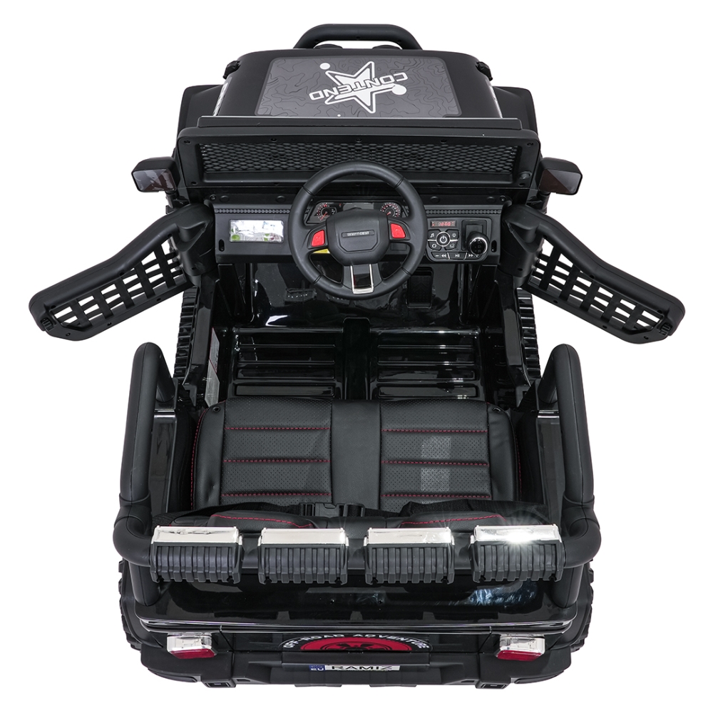 Elektromobilis Jeep BEAST 4x4, Black-Elektromobiliai vaikams, Visureigiai-e-vaikas