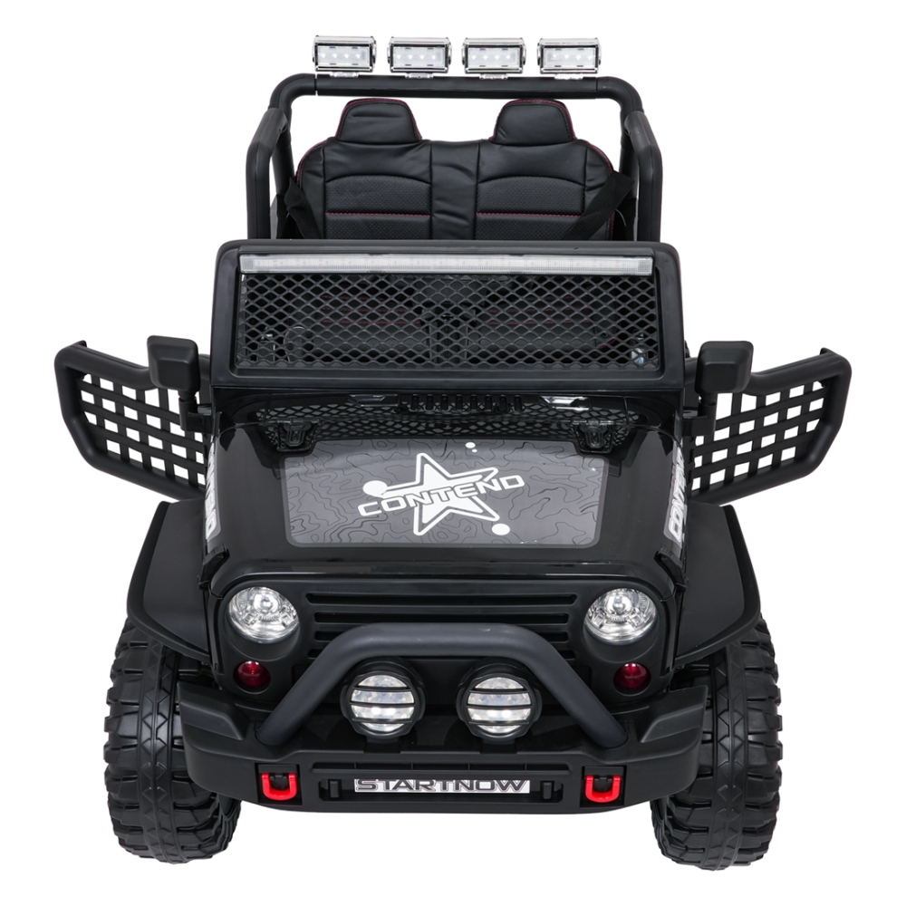 Elektromobilis Jeep BEAST 4x4, Black-Elektromobiliai vaikams, Visureigiai-e-vaikas